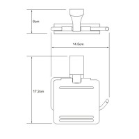 Держатель для туалетной бумаги WasserKRAFT Exter, с крышкой, K-5225, бронза