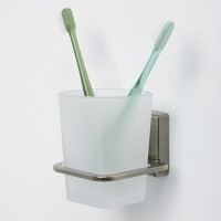 Стакан для зубных щеток WasserKRAFT Exter, стеклянный, K-5228, бронза