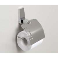 Держатель туалетной бумаги с крышкой WasserKRAFT Lopau, хром, K-6025