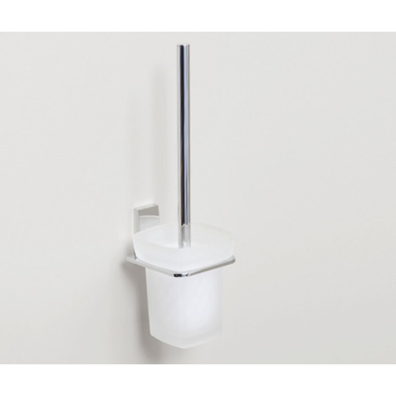 Ершик для унитаза WasserKRAFT Lopau, K-6027, белый/хром