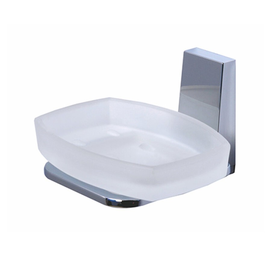Мыльница с держателем WasserKRAFT Lopau, K-6029, хром/белый