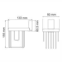 Держатель освежителя WasserKRAFT Lopau, хром, K-6045