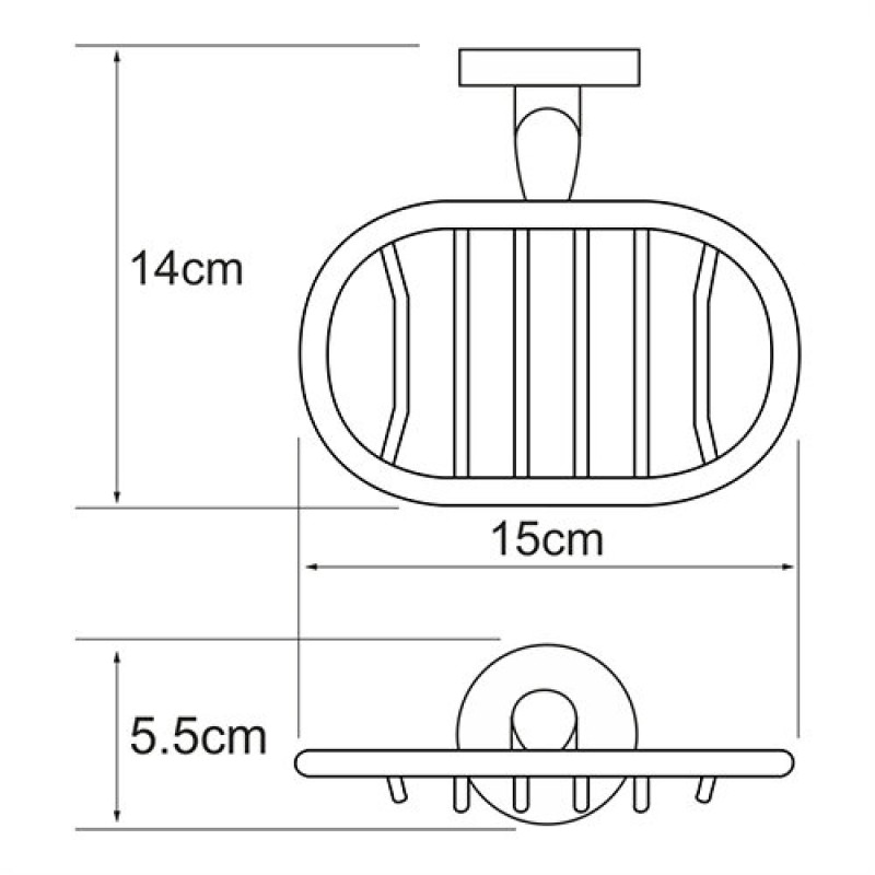 Мыльница решетка WasserKRAFT Rhein, K-6269, хром