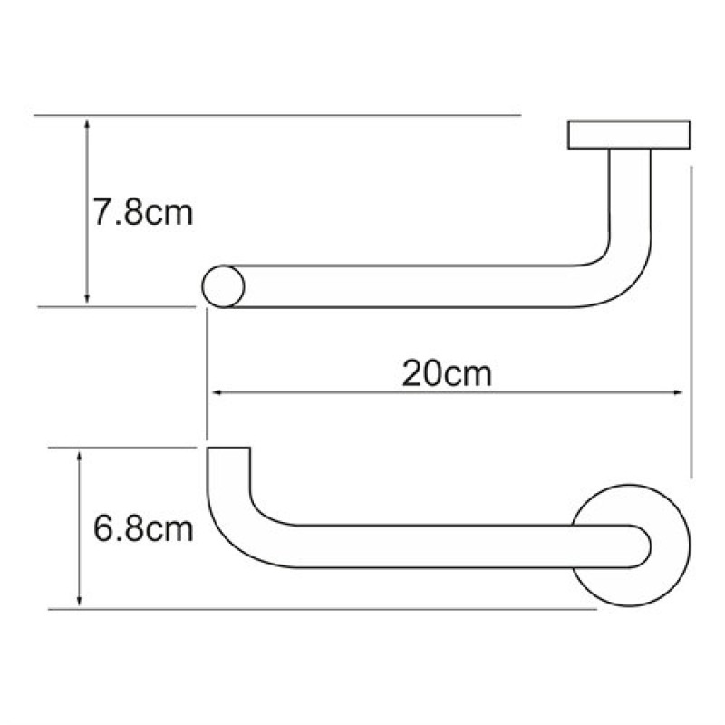 Держатель туалетной бумаги WasserKRAFT Rhein, K-6296, хром