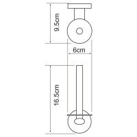 Держатель туалетной бумаги WasserKRAFT Rhein, K-6297, хром