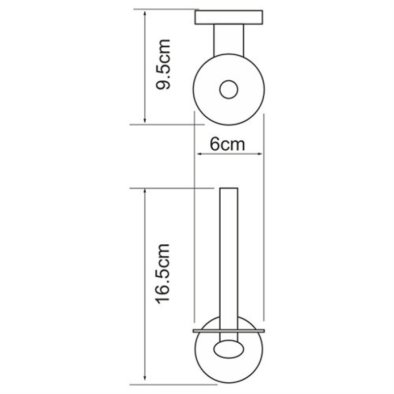 Держатель туалетной бумаги WasserKRAFT Rhein, K-6297, хром