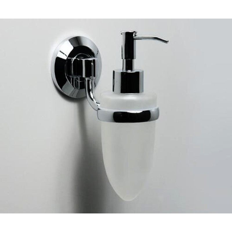 Дозатор стеклянный с держателем WasserKRAFT Rhein, 160 мл, K-6299, хром