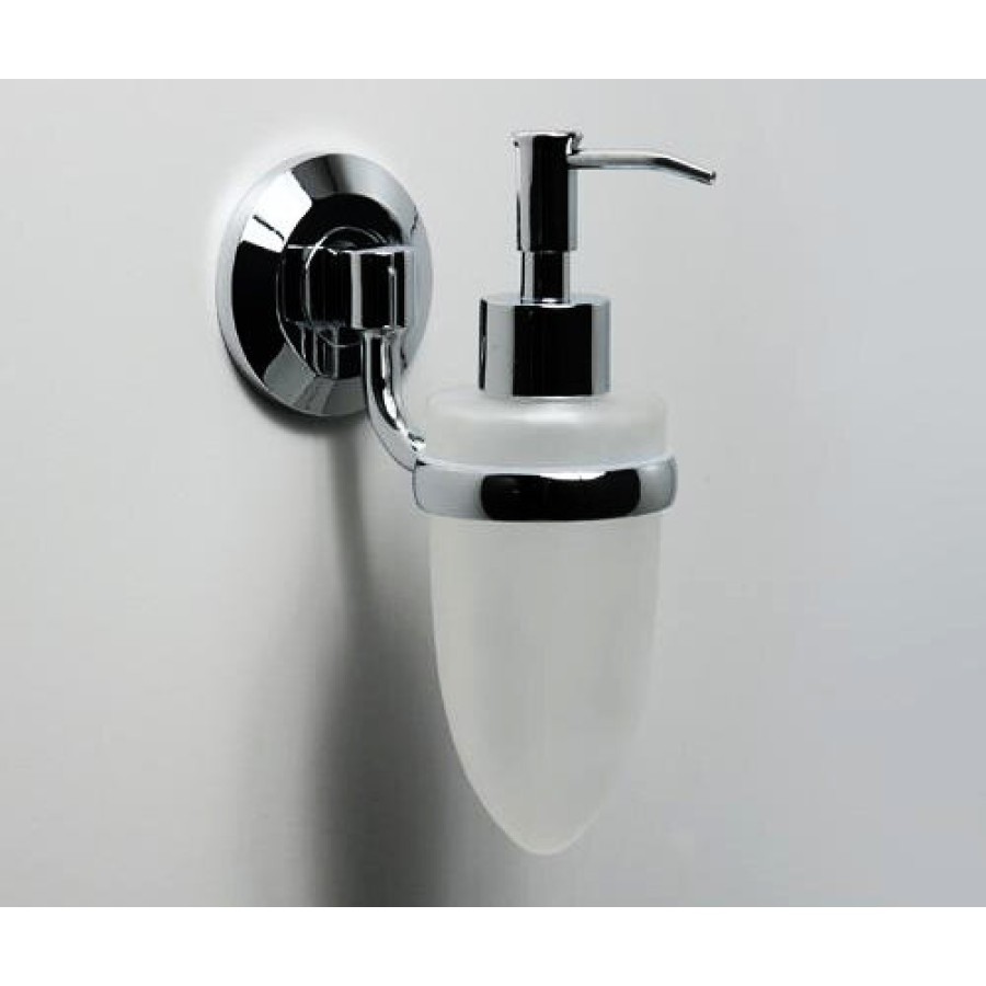 Дозатор стеклянный с держателем WasserKRAFT Rhein, 160 мл, K-6299, хром