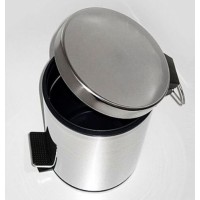 Корзина для мусора WasserKraft Серия К, 7 л, с педалью, K-637, хром