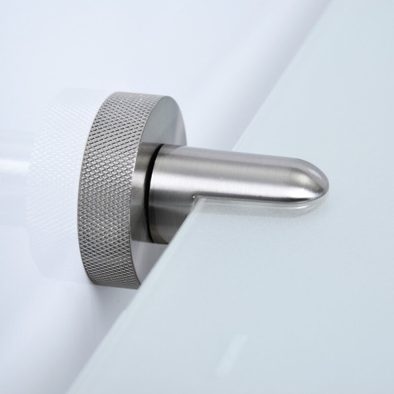 Полка стеклянная WasserKRAFT Tauber K-64424, держатель никель