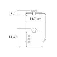 Держатель туалетной бумаги WasserKRAFT Tauber K-64425, с крышкой, никель