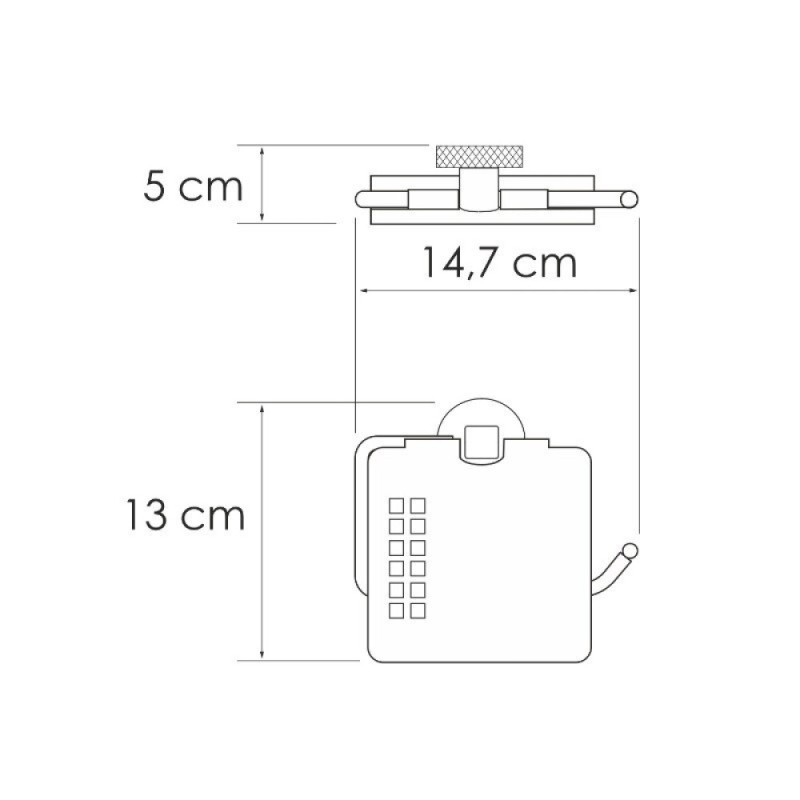 Держатель туалетной бумаги WasserKRAFT Tauber K-64425, с крышкой, никель