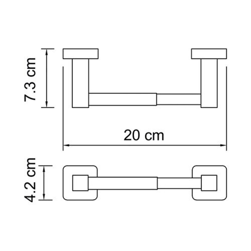 Держатель для туалетной бумаги WasserKRAFT Lippe, K-6522, хром