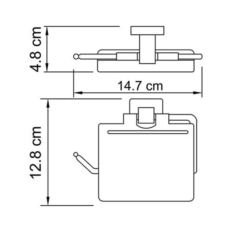 Держатель для туалетной бумаги WasserKRAFT Lippe, с крышкой, K-6525, хром