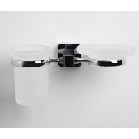 Держатель стакана и мыльницы WasserKRAFT Lippe, K-6526, белый
