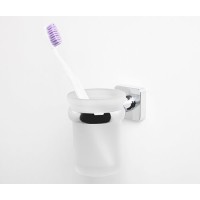 Стакан для зубных щеток WasserKRAFT Lippe, K-6528, хром