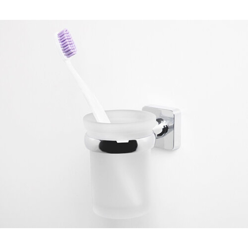Стакан для зубных щеток WasserKRAFT Lippe, K-6528, хром