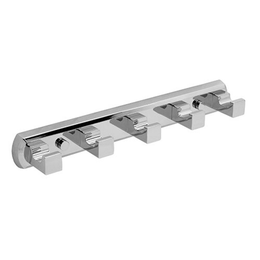 Крючок настенный WasserKRAFT Lippe, 5 крючков, K-6575, хром
