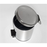 Корзина для мусора WasserKraft Серия К, с педалью, K-665, хром матовый