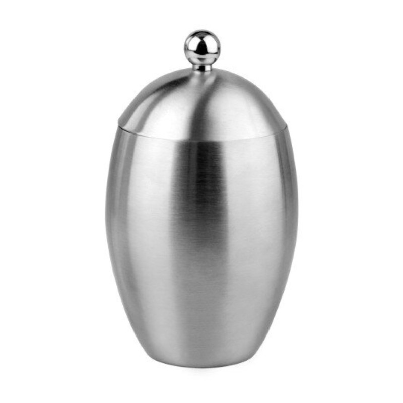 Косметическая ёмкость WasserKRAFT Ruwer, с крышкой, K-6779, хром