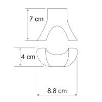 Крючок WasserKRAFT Berkel, двойной, K-6823D, хром