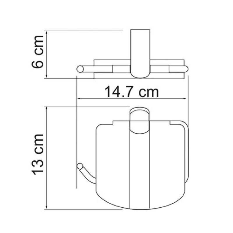 Держатель для туалетной бумаги WasserKRAFT Berkel, с крышкой, K-6825, хром