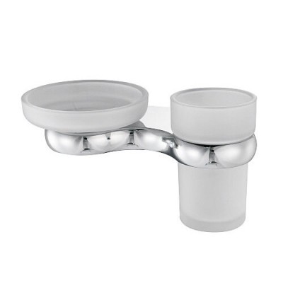 Держатель стакана и мыльницы WasserKRAFT Berkel, K-6826, хром
