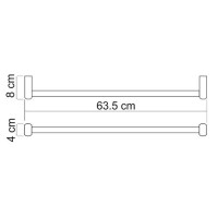 Полотенцедержатель WasserKRAFT Berkel, 65 см, хром, K-6830