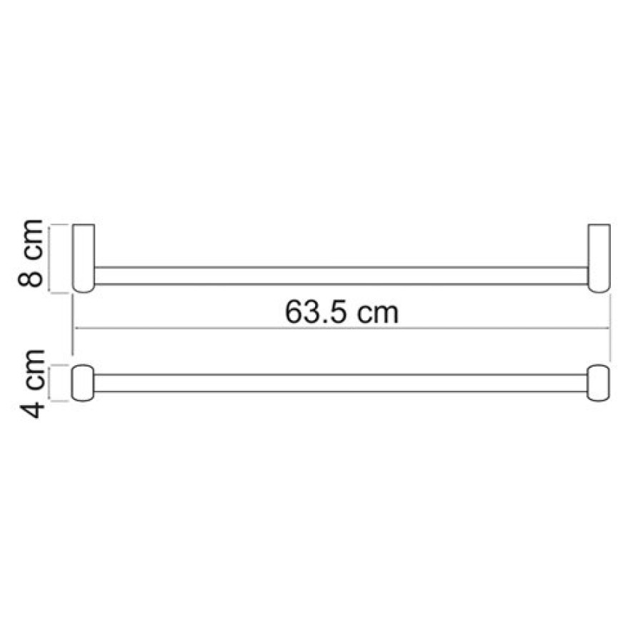 Полотенцедержатель WasserKRAFT Berkel, 65 см, хром, K-6830