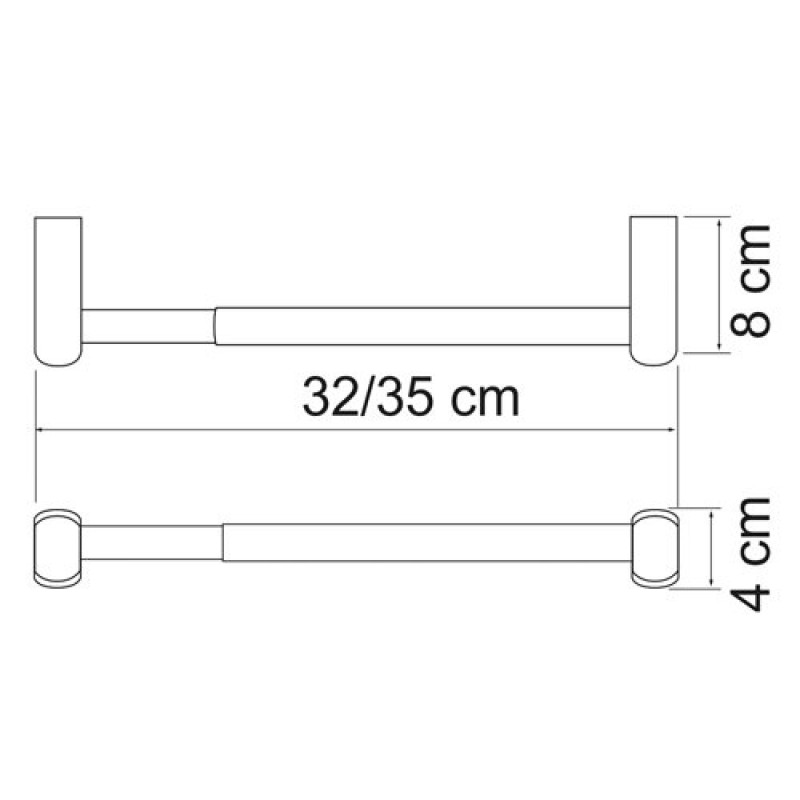 Полотенцедержатель WasserKRAFT Berkel, 30 см, K-6891, хром