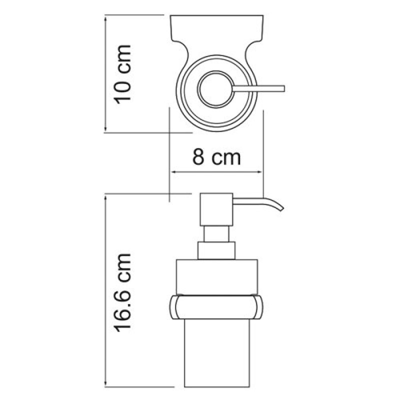 Дозатор с держателем WasserKRAFT Berkel, K-6899, хром