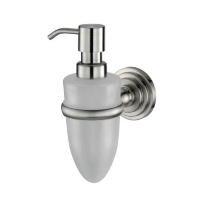Дозатор стеклянный с держателем WasserKRAFT Ammer, K-7099, хром