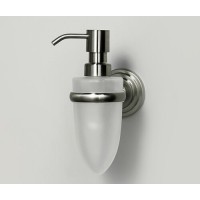 Дозатор стеклянный с держателем WasserKRAFT Ammer, K-7099, хром