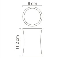 Стакан для зубных щеток WasserKRAFT Salm, K-7628, хром