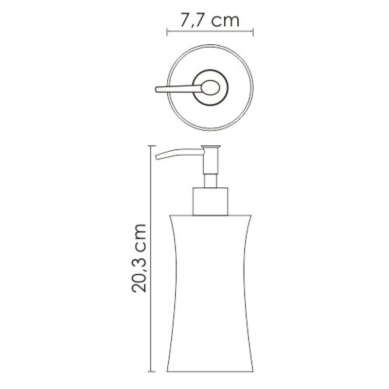 Дозатор для жидкого мыла WasserKRAFT Salm, K-7699, хром