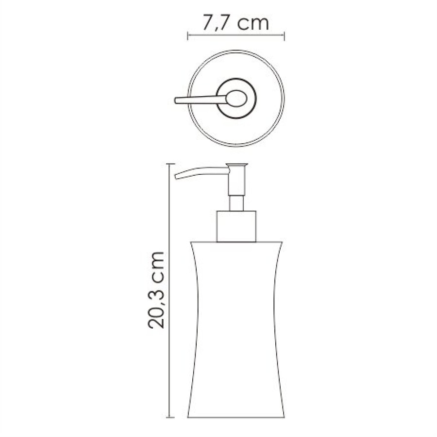 Дозатор для жидкого мыла WasserKRAFT Salm, K-7699, хром