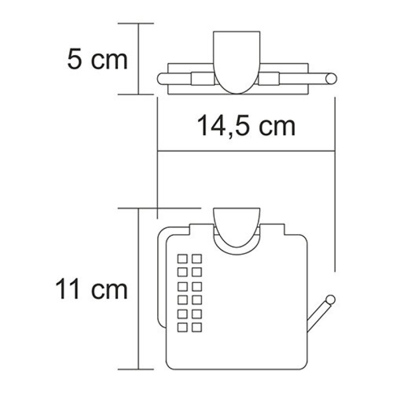 Держатель туалетной бумаги WasserKraft Kammel, с крышкой, К-8325, хром