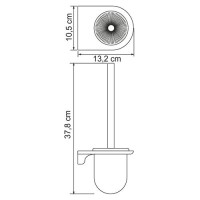 Щетка для унитаза WasserKraft Kammel, подвесная, К-8327, белый/хром