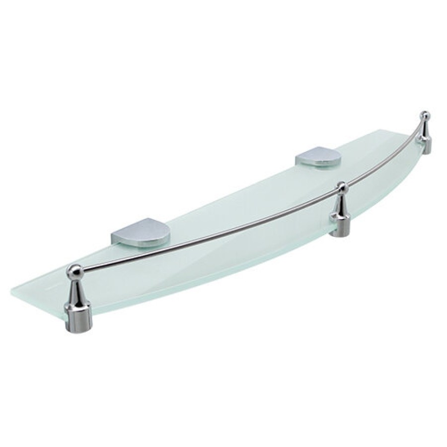 Полка WasserKraft Kammel, стеклянная, K-8344, хром