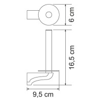 Держатель туалетной бумаги WasserKraft Kammel, К-8397, хром