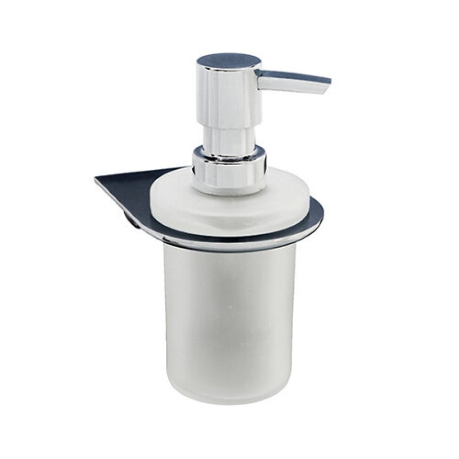 Дозатор для жидкого мыла WasserKraft Kammel, стеклянный, 170 мл, К-8399, белый/хром