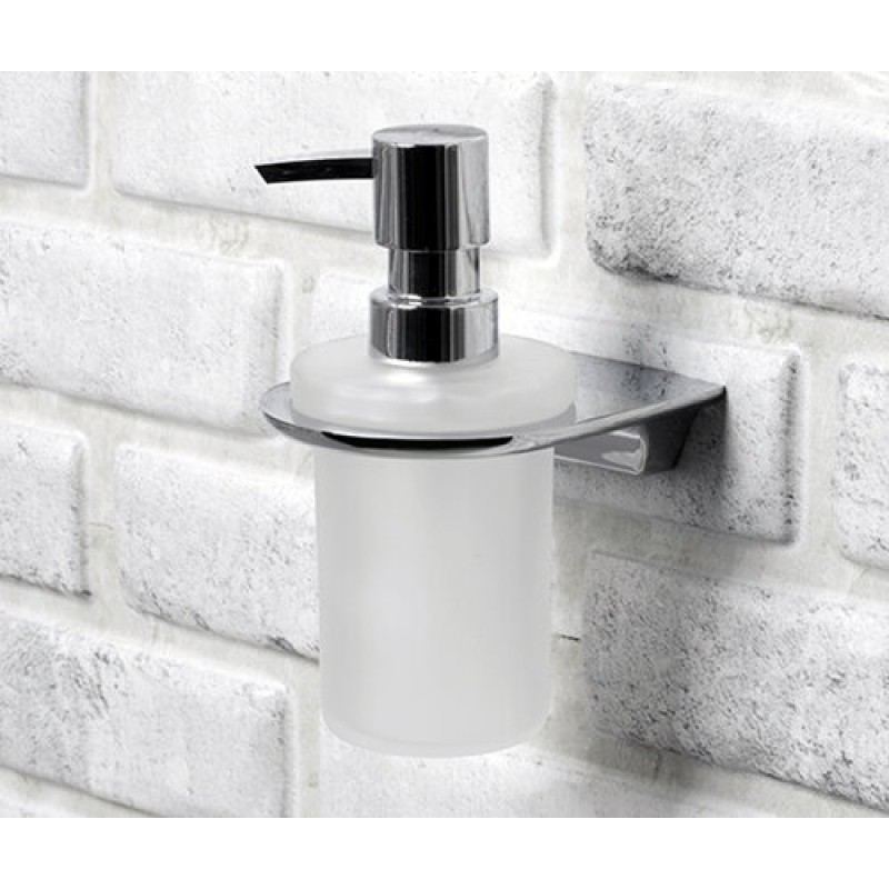 Дозатор для жидкого мыла WasserKraft Kammel, стеклянный, 170 мл, К-8399, белый/хром