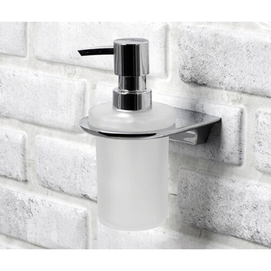 Дозатор для жидкого мыла WasserKraft Kammel, стеклянный, 170 мл, К-8399, белый/хром