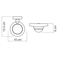 Мыльница с держателем WasserKRAFT Aland, K-8529, хром/белый