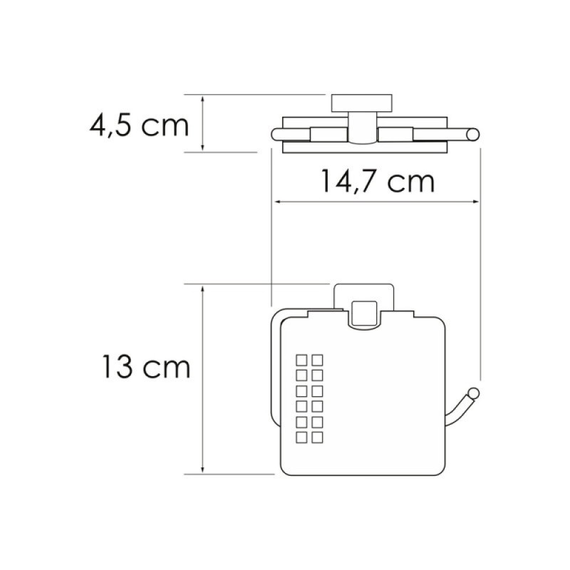 Держатель туалетной бумаги WasserKRAFT, никель, Rhin, K-8725