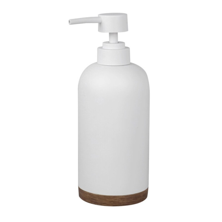Дозатор для жидкого мыла WasserKRAFT Mindel, белый/дерево, K-8899