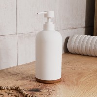 Дозатор для жидкого мыла WasserKRAFT Mindel, белый/дерево, K-8899
