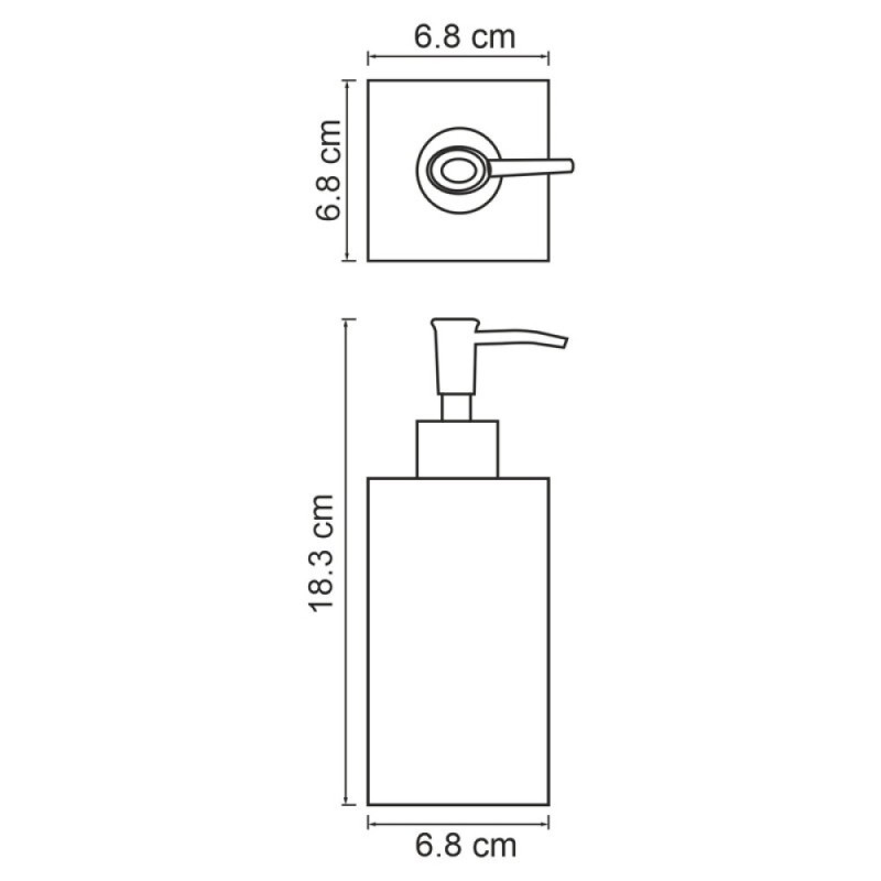 Дозатор для жидкого мыла WasserKRAFT Kammel, белый/серый, K-9199