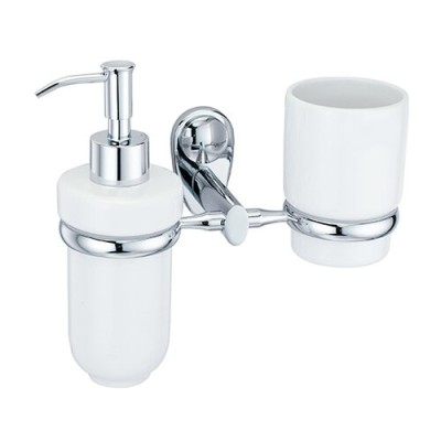Держатель стакана и дозатора WasserKRAFT Main, K-9289C, хром