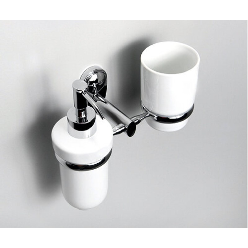 Держатель стакана и дозатора WasserKRAFT Main, K-9289C, хром